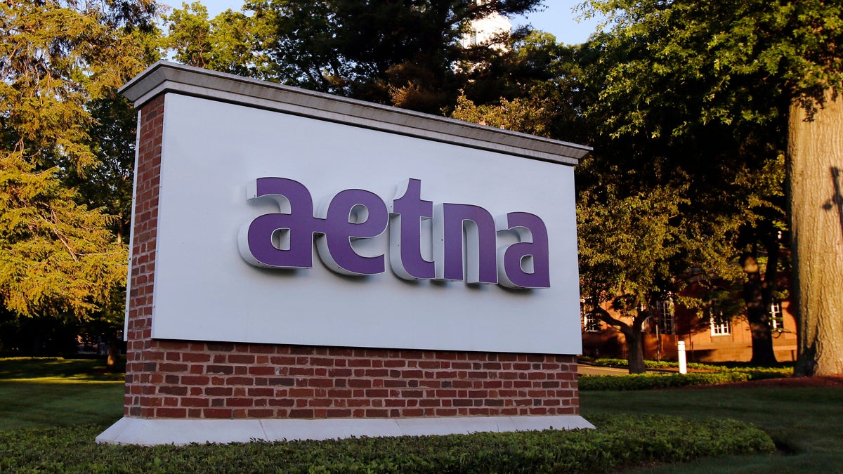  A sign stands on the campus of the Aetna headquarters, Thursday, June 1, 2017, in Hartford, Conn. (Bill Sikes/AP Photo) 