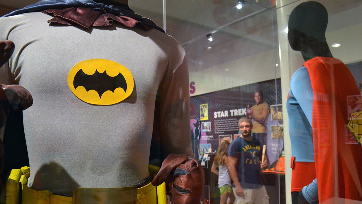  In this May 29, 2015 file photo, a Batman costume worn by Adam West in the 1960s television show is on display next a Superman costume worn by Christopher Reeve in 'Superman IV' at the Louisville Slugger Museum in Louisville, Ky. On Saturday, June 10, 2017, West’s family said the actor has died at age 88. (Dylan Lovan/AP Photo) 