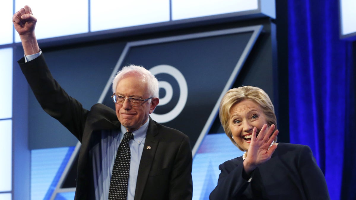 Democratic presidential candidates  Bernie Sanders and Hillary Clinton are battling for the support of black voters. (Wilfredo Lee/AP Photo)