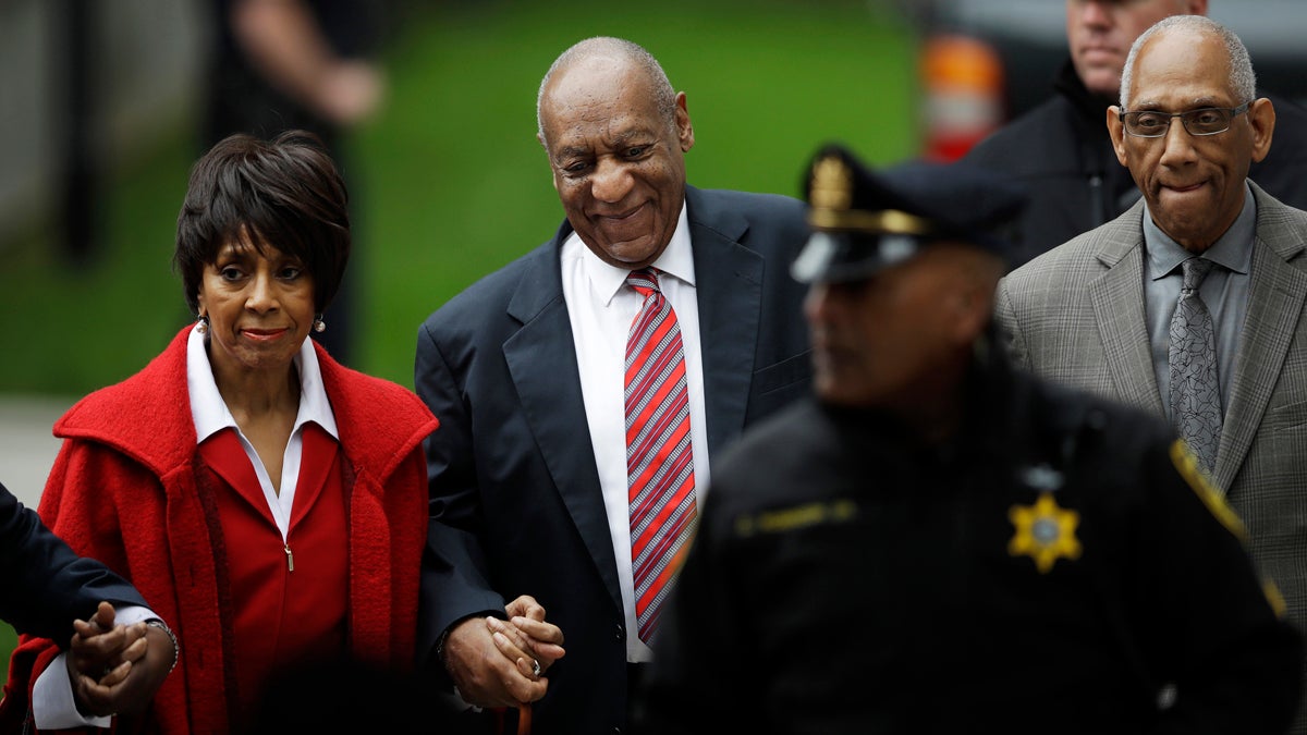 Bill Cosby arrives with actress Sheila Frazier, (left), and Frazier's husband John Atchison, a celebrity hairstylist, for his sexual assault trial at the Montgomery County Courthouse in Norristown, Pa., Wednesday, June 7, 2017. Cosby and Frazier were on screen together in the 1978 comedy 'California Suite.' Atchison's client roster includes Cosby and his wife, Camille. (Matt Rourke/AP Photo) 