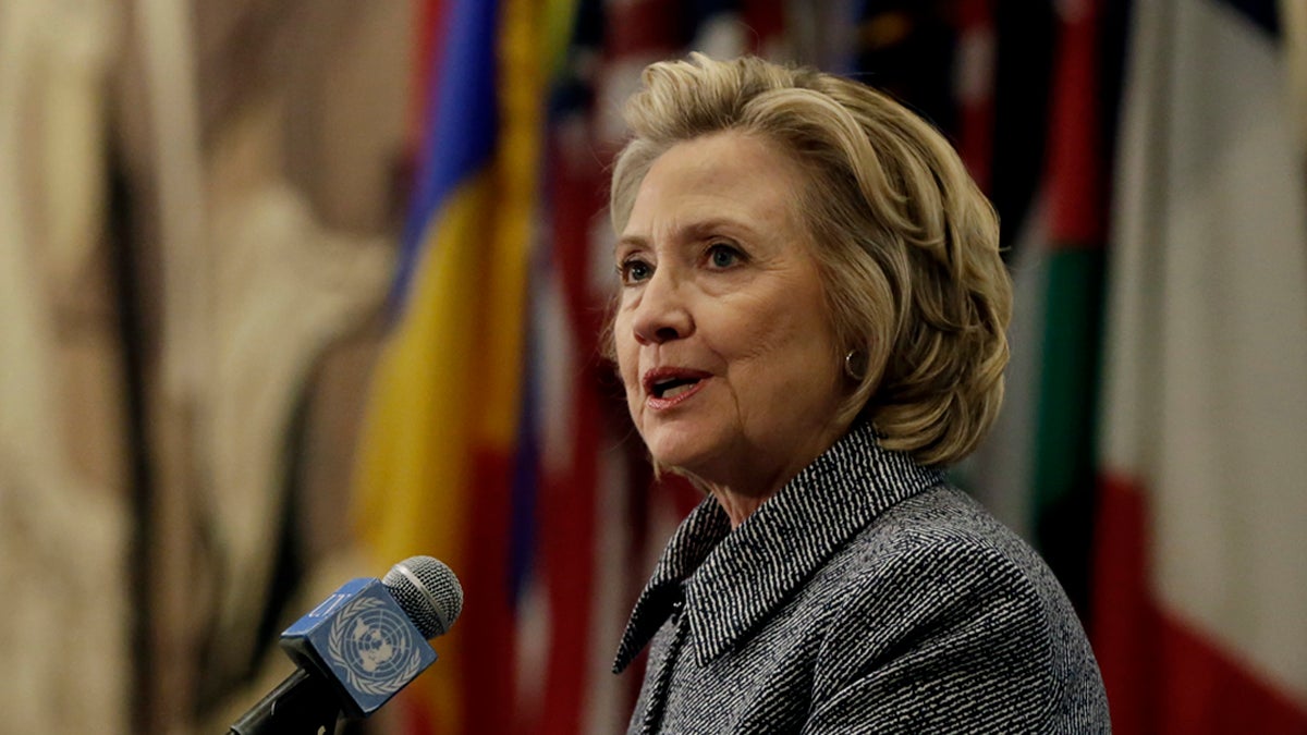  Hillary Rodham Clinton answers questions at a news conference at the United Nations, Tuesday, March 10, 2015.   Clinton conceded that she should have used a government email to conduct business as secretary of state, saying her decision was simply a matter of 'convenience.'  (Richard Drew/AP Photo) 