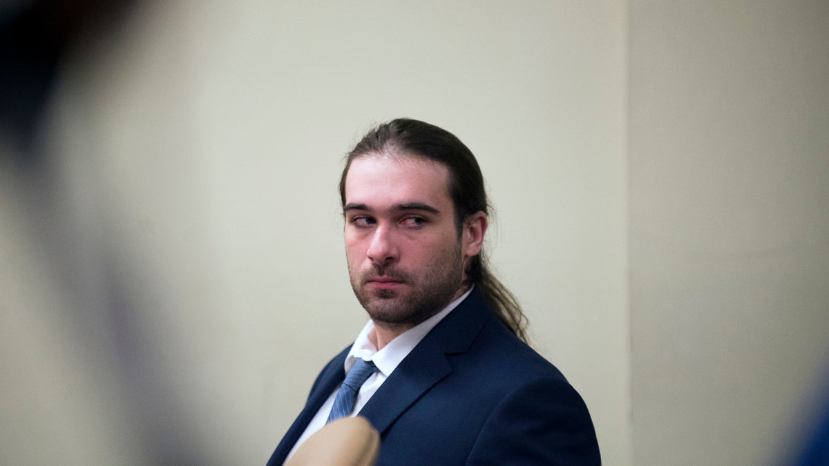  David Creato appears in court during his trial Tuesday, May 23, 2017, in Camden, N.J. Creato is accused of killing his 3-year-old son in October 2015. (Joe Lamberti/Camden Courier-Post via AP, Pool) 