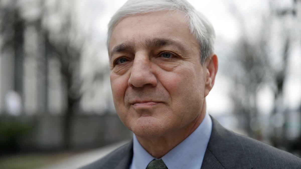 Former Penn State president Graham Spanier walks from the Dauphin County Courthouse in Harrisburg, Pa., Friday, March 24, 2017. Spanier was convicted of hushing up suspected child sex abuse in 2001 by Jerry Sandusky, whose arrest a decade later blew up into a major scandal for the university and led to the firing of beloved football coach Joe Paterno. (Matt Rourke/AP Photo) 