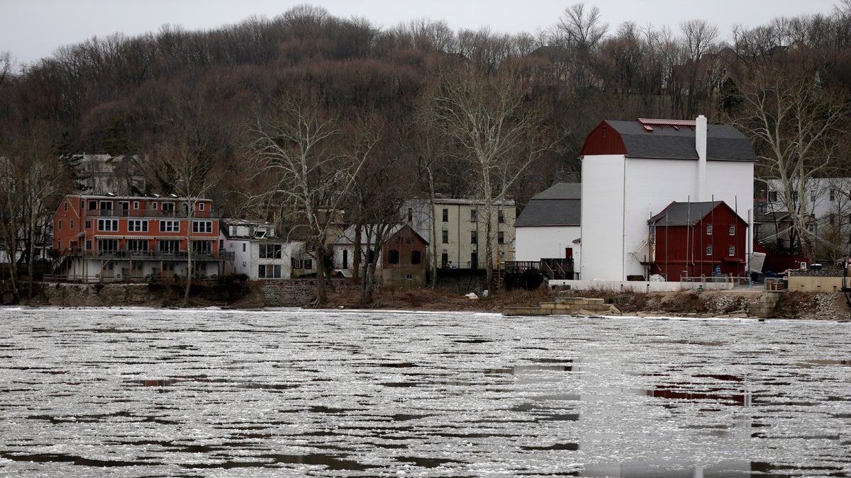 Ice flows down the Delaware River, Friday, Jan. 25, 2013, in New Hope, Pa. (Matt Rourke/AP Photo) 