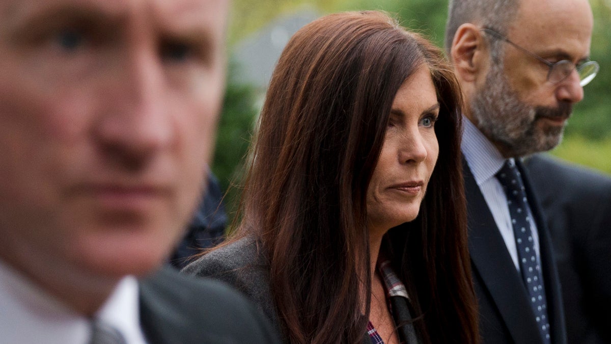 Pennsylvania Attorney General Kathleen Kane is pictured here as she arrives for her arrangement before a district judge, Thursday, Oct. 1, 2015, in Collegeville, Pa. (Matt Rourke/AP Photo) 