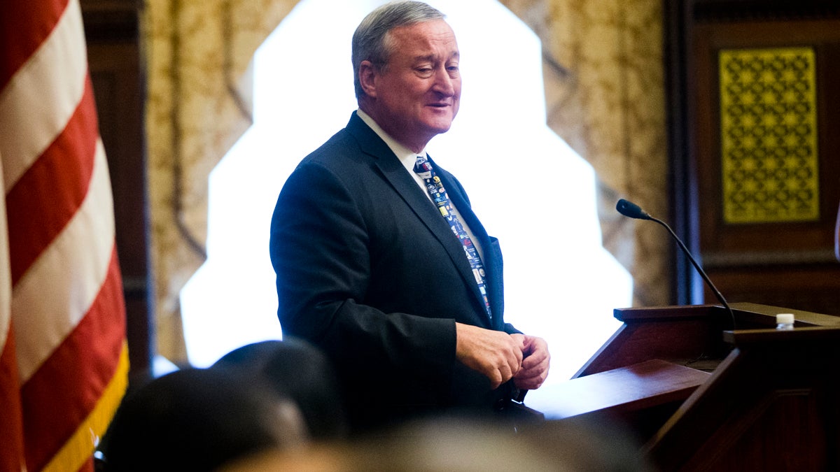 Mayor Jim Kenney is pictured here at City Hall in Philadelphia, in this Thursday, June 16, 2016 file photo. (Matt Rourke/AP Photo) 