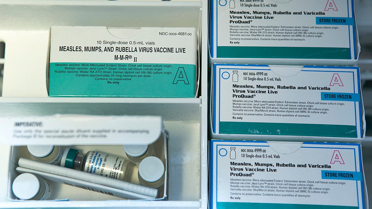  Boxes of single-doses vials of the measles-mumps-rubella virus vaccine live, or MMR vaccine and ProQuad vaccine are kept frozen inside a freezer at the practice of Dr. Charles Goodman in Northridge, Calif., Thursday, Jan. 29, 2015. Some doctors are adamant about not accepting patients who don't believe in vaccinations, with some saying they don't want to be responsible for someone's death from an illness that was preventable. Others warn that refusing treatment to such people will just send them into the arms of quacks. (Damian Dovarganes/AP Photo) 