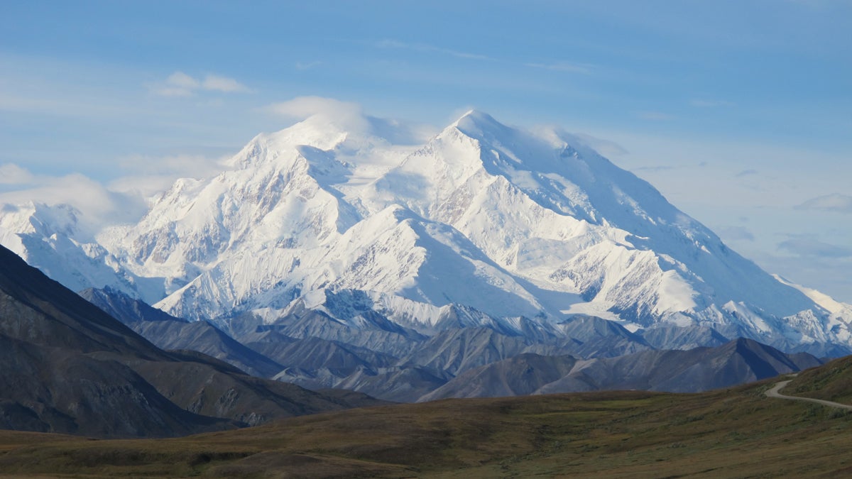  Mt. McKinley is seen on a rare sunny day, Friday, Aug. 19, 2011, in Denali National Park, Alaska. Mt. McKinley is the highest mountain peak in North America and the United States, with a summit elevation of 20,320 feet (6,194 m) above sea level. (Becky Bohrer/AP Photo) 