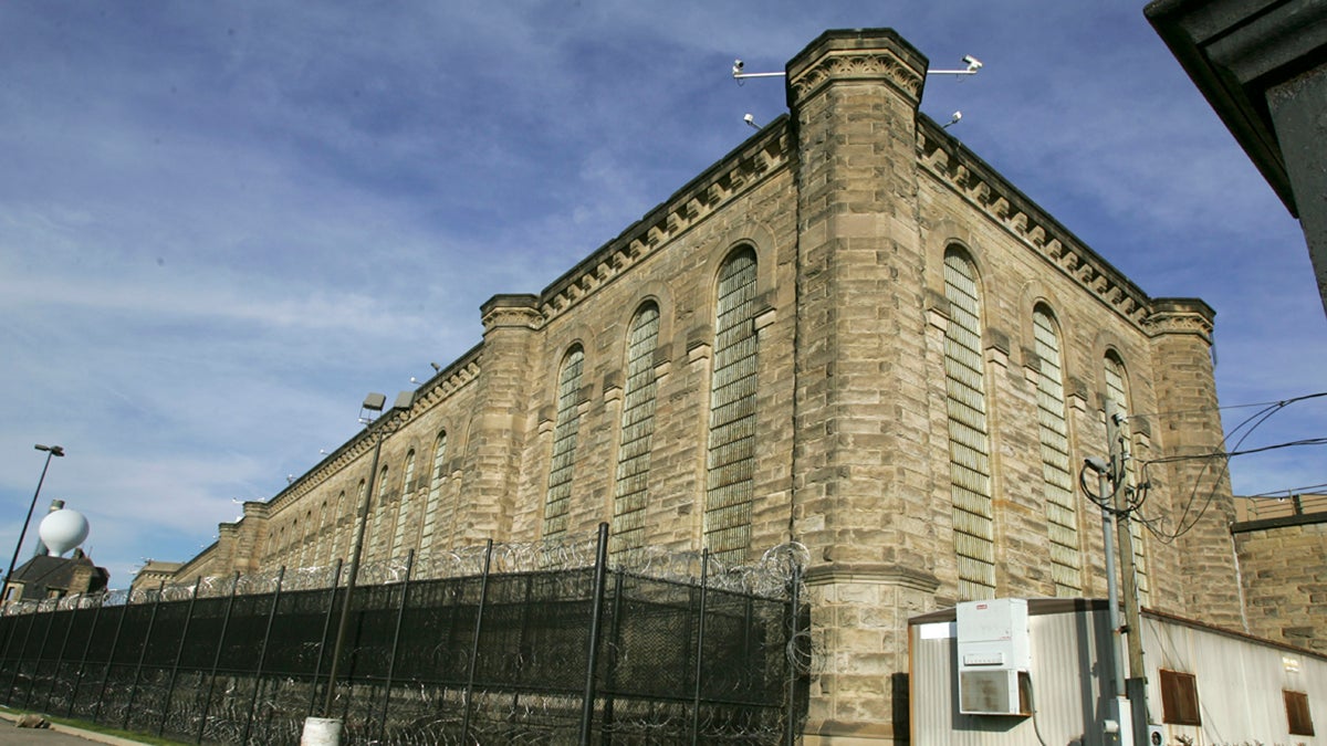 Fences and razor wire are seen around the yards behind the State Correctional Institution-Pittsburgh