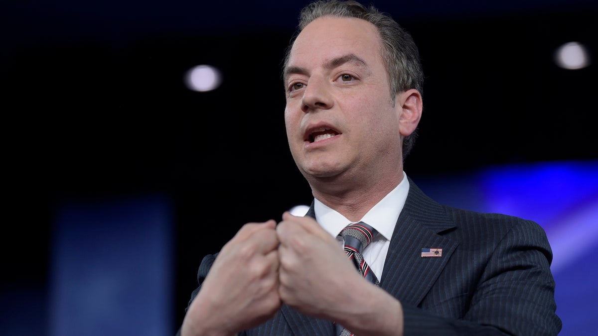  White House Chief of Staff Reince Priebus speaks at the Conservative Political Action Conference (CPAC) in Oxon Hill, Md., Thursday, Feb. 23, 2017. (Susan Walsh/AP Photo) 
