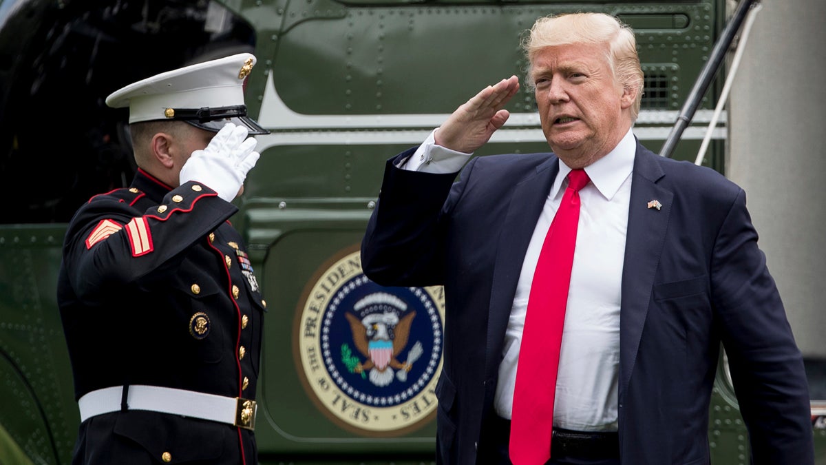  President Donald Trump arrives at the White House in Washington, Friday, June 16, 2017, after speaking about Cuba policy in Miami. (Andrew Harnik/AP Photo) 