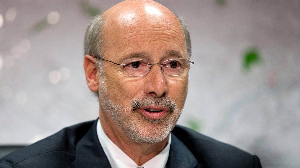  Pennsylvania Gov. Tom Wolf speaks during a news conference, Tuesday, Aug. 11, 2015, in Norristown, Pa. (Matt Rourke/AP Photo) 