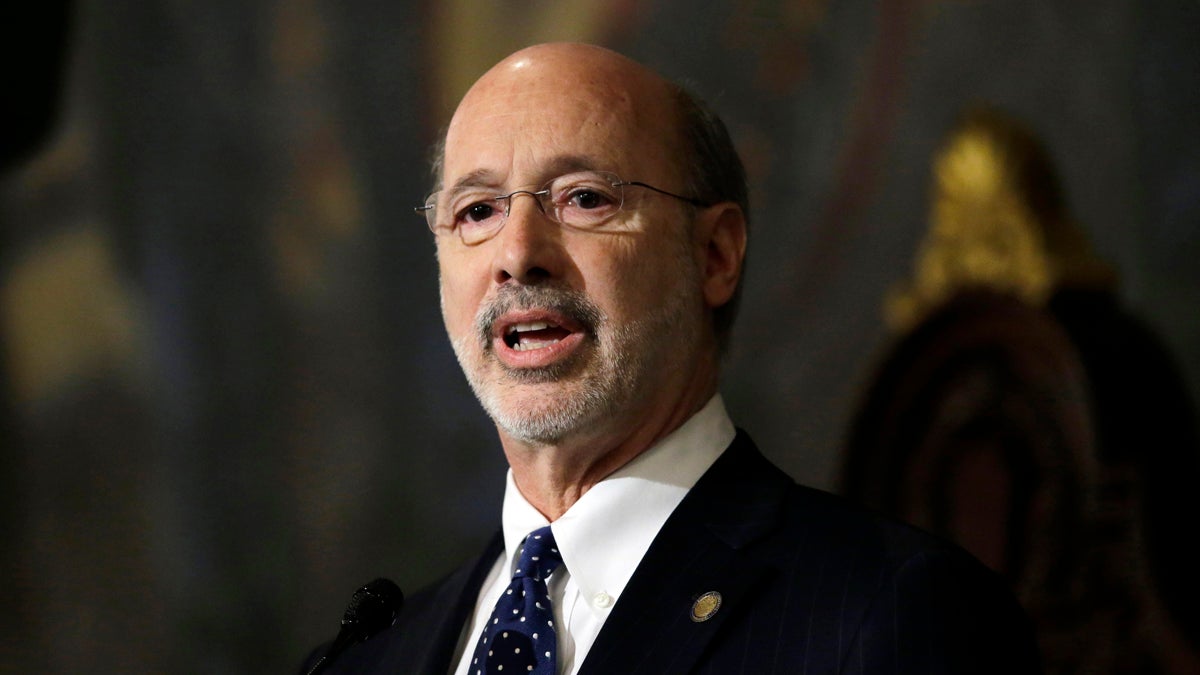 Gov. Tom Wolf delivers his budget address for the 2015-16 fiscal year to a joint session of the Pennsylvania House and Senate  Tuesday in Harrisburg. Wolf is seeking more than $4 billion in higher taxes on income