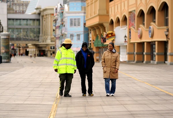 <p><p>Atlantic City Boardwalk largely undamaged by Hurricane Sandy. (PRNewsFoto/Atlantic City Alliance)</p></p>
