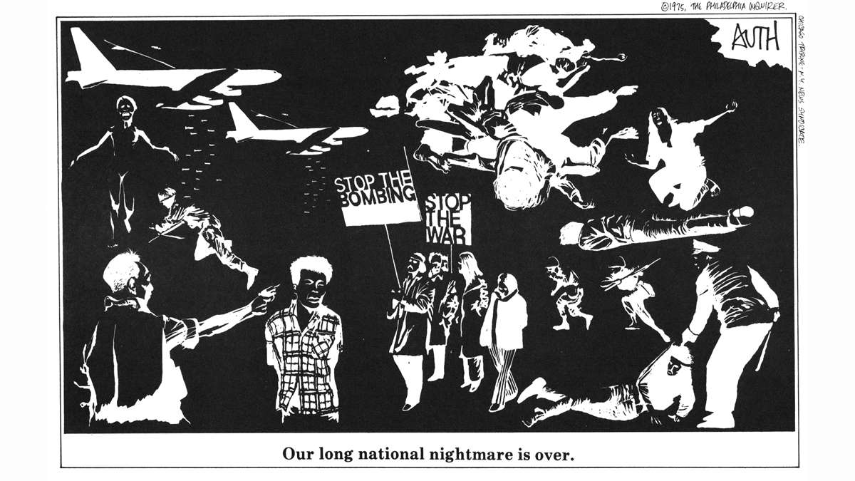 A Tonu Auth Cartoon dated 1975, reading 