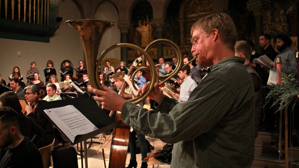  Musicians rehearse for a rare performance of Bach's 