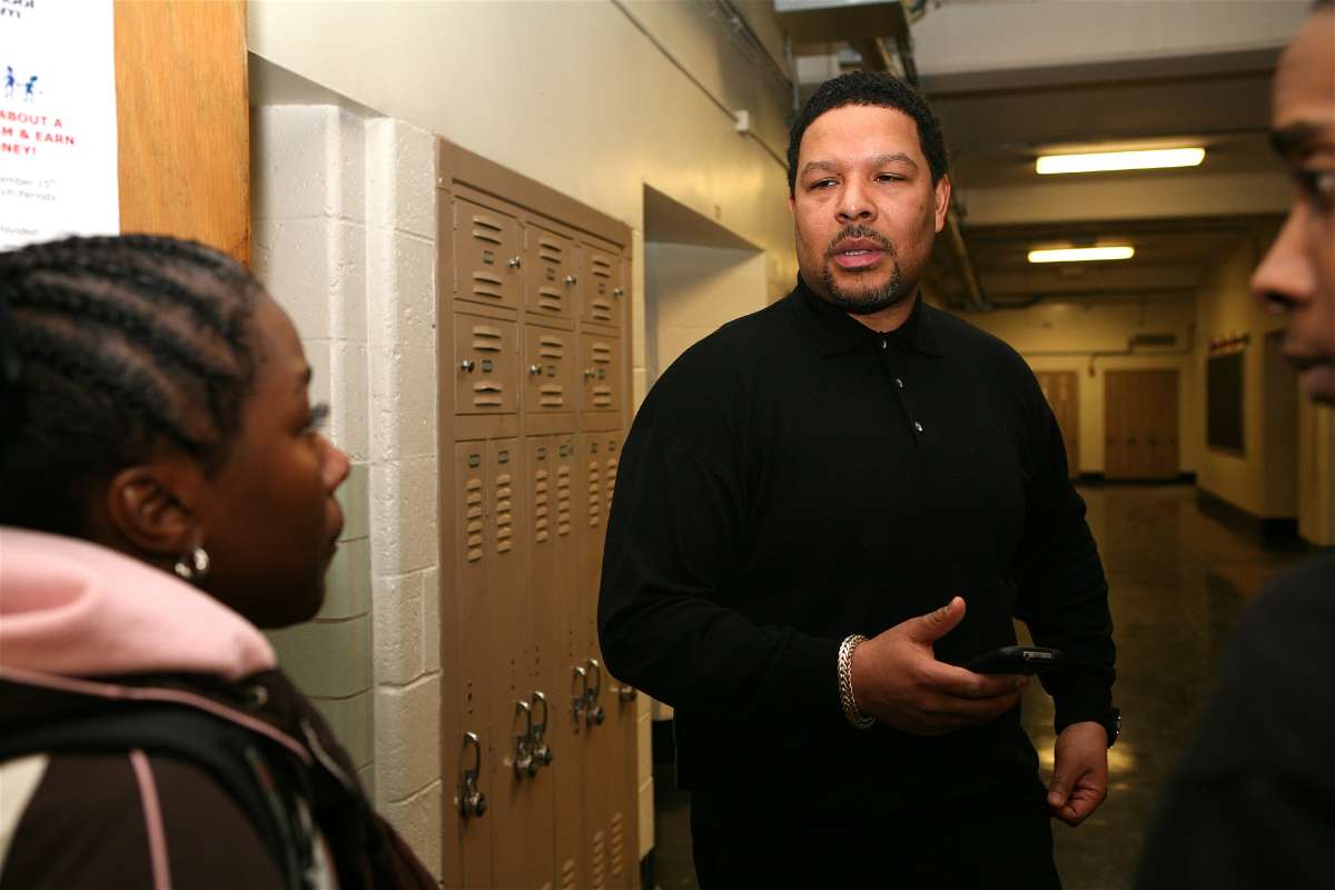 Otis Hackeny, principal of South Philadelphia High School (Photo by Harvey Finkle/The Notebook)
