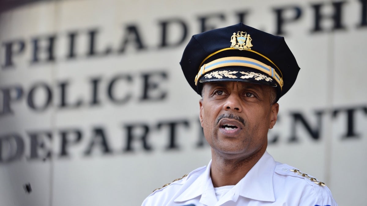  Philadelphia Police Commissioner Richard Ross talks about the ongoing protests in the city. (Bastiaan Slabbers for NewsWorks) 