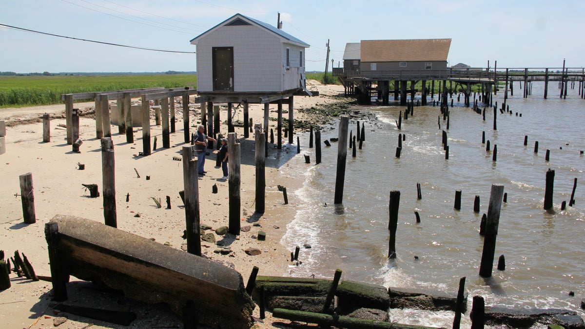 Sandy capriciously left some homes standing in Bay Point while sweeping others away. (Emma Lee/WHYY)