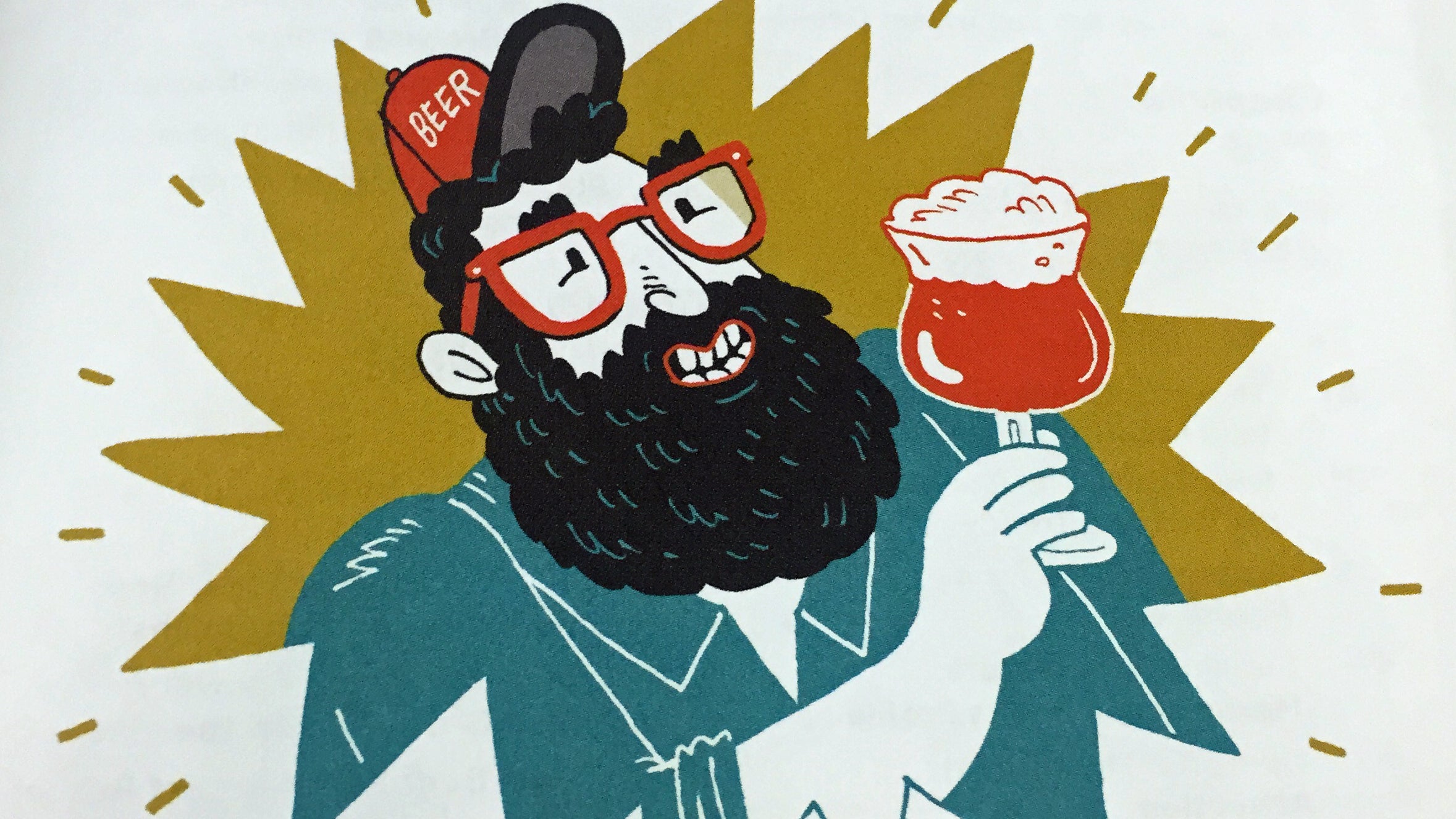 Illustration from 'The Beer Geek Handbook' by Patrick Dawson
