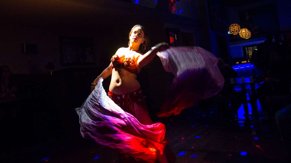 Dancer Anastasia performs at the 5th annual Belly Dancers Fight for Air.