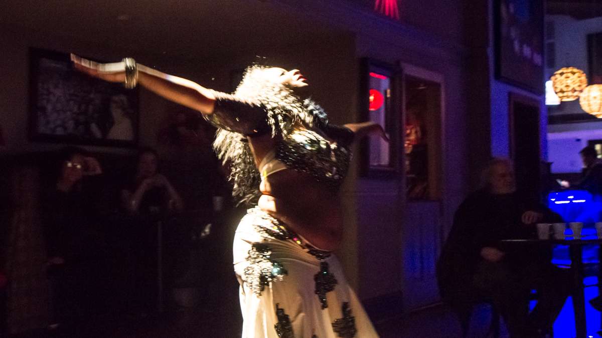 Dancer Khuzama performs at the 5th annual Belly Dancers Fight for Air.