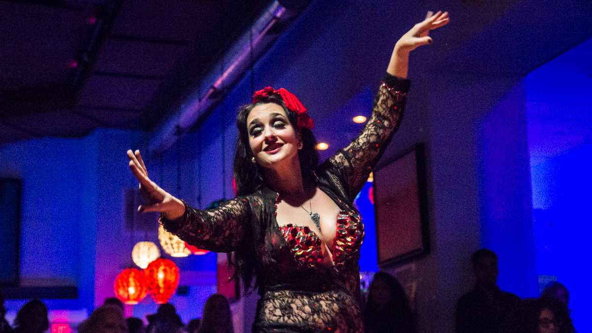 Dancer Fatima Bassmah performs at the 5th annual Belly Dancers Fight for Air.