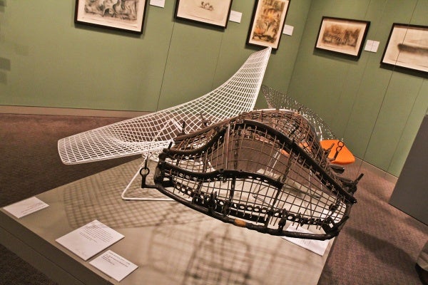 Harry Bertoia's chair designs are considered to be part of the modern furniture movement. (Kimberly Paynter/WHYY)