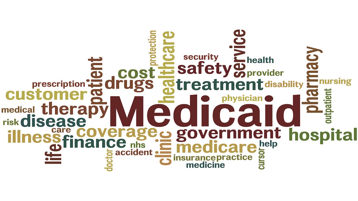  (<a href=“https://www.bigstockphoto.com/image-150226388/stock-photo-medicaid%2C-word-cloud-concept-2”>Medicaid word cloud</a> /Big Stock Photo) 