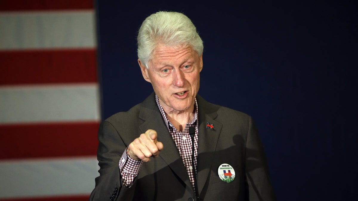  Former President Bill Clinton, shown here in a May 5, 2016, photograph, spoke with Attorney General Loretta Lynch during an impromptu meeting in Phoenix, but Lynch says the discussion did not involve the investigation into Hillary Clinton's email use as secretary of state. (AP Photo/Don Ryan) 