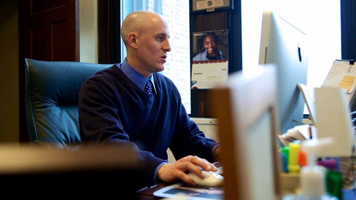  Roxborough High's Principal Stephen Brandt will be transferring to Bensalem High after this school year. (Bas Slabbers/NewsWorks file)  