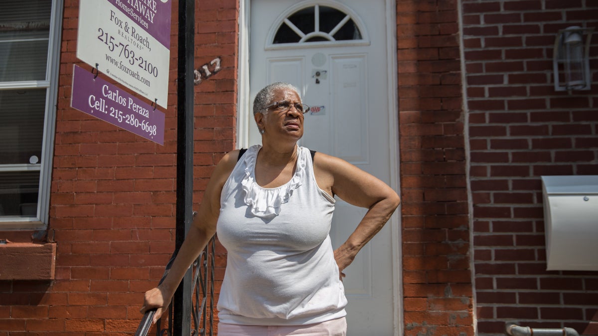  Mary Griffin has lived in the same home in Philadelphia's Brewerytown for almost 40 years. This summer she had to pack up and move because her landlord sold the house she rented. (Lindsay Lazarski/WHYY)  