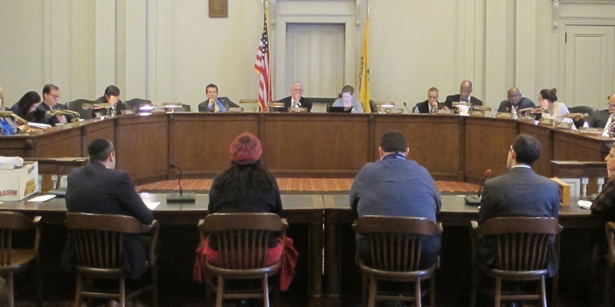  The New Jersey  Assembly Budget committee holds the first of several hearings on Gov. Chris Christie’s proposed state budget Wednesday. (Phil Gregory/WHYY) 