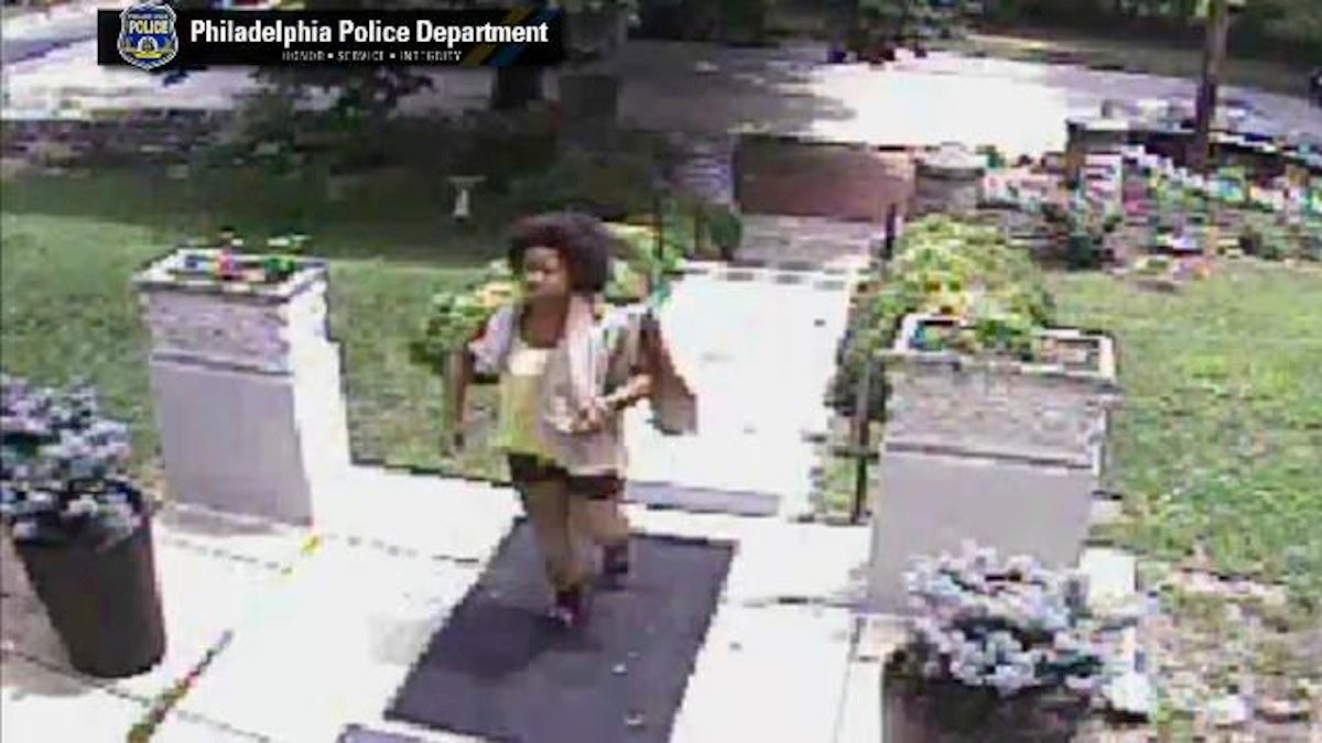  A surveillance shot of the alleged Germantown burglar. (Courtesy of Philadelphia Police) 
