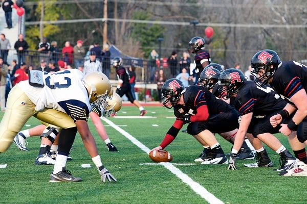 <p><p style="font-size: 13px !important;">With a 126-year history, the Penn Charter/Germantown Academy football game is said to be the oldest rivalry in the country. Penn Charter beat Germantown Academy 35-7. (Bas Slabbers/for NewsWorks)</p></p>
