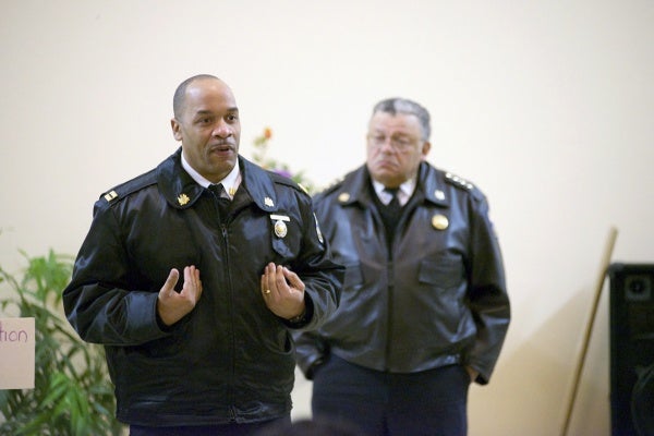 <p><p>Capt. Michael Craighead, who was recently appointed to head the 39th district, implored residents to reach out to police. (Bas Slabbers/for NewsWorks)</p></p>
