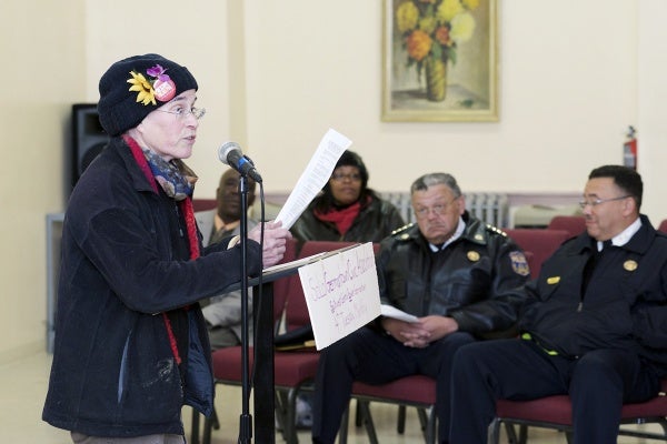 <p><p>Police Commissioner Charles Ramsey, Deputy Commissioner Kevin Bethel and 39th District Capt. Michael Craighead fielded questions at Tuesday night's Southwest Lower Central Germantown Community Association meeting. (Bas Slabbers/for NewsWorks)</p></p>
