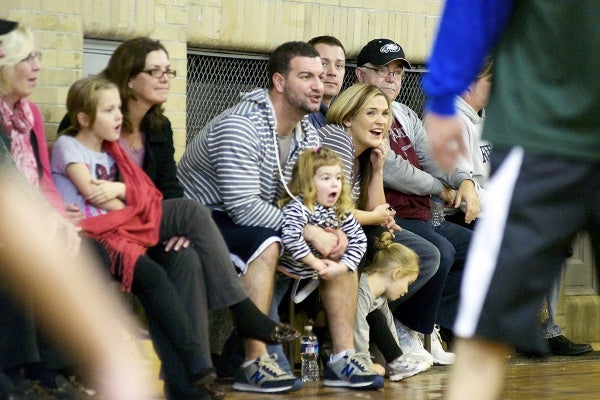 <p><p>Fans look on as the first day of the basketball season at Shawmont starts up. (Bas Slabbers/for NewsWorks)</p></p>
