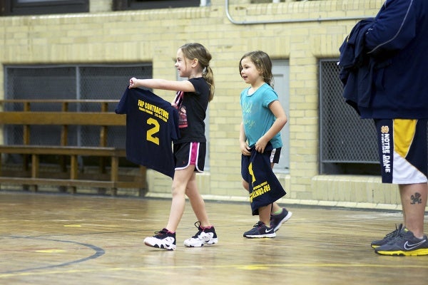 <p><p>New shirts were handed out to the young players before the game on Monday. (Bas Slabbers/for NewsWorks)</p></p>
