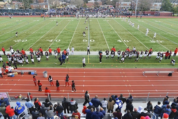 <p><p>The PIAA AA semifinal match up between the Wyomissing Spartans and Imhotep Panthers was held Saturday at the Benjamin L. Johnson Memorial Stadium. The home team lost 35-13. (Bas Slabbers/for NewsWorks)</p></p>
