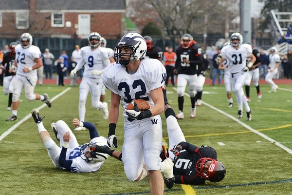 <p><p>Spartans running back Justin Causa scored on a 16-yard touchdown in the third quarter to boost Wyomissing's lead to 28-13. (Bas Slabbers/for NewsWorks)</p></p>
