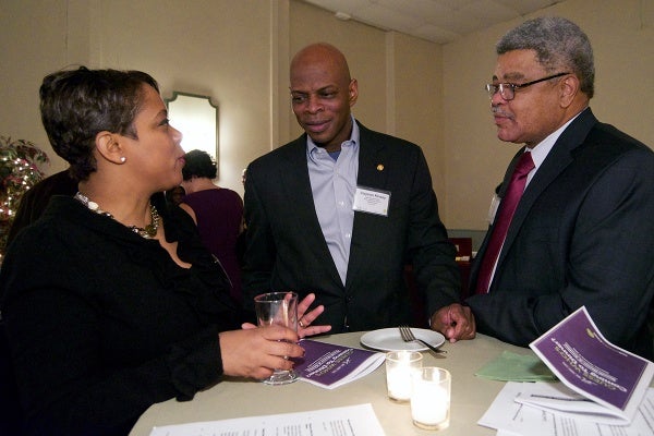 <p><p>Eighth District City Councilwoman Cindy Bass, state Rep. Stephen Kinsey and Ron Couser. (Bas Slabbers/for NewsWorks)</p></p>
