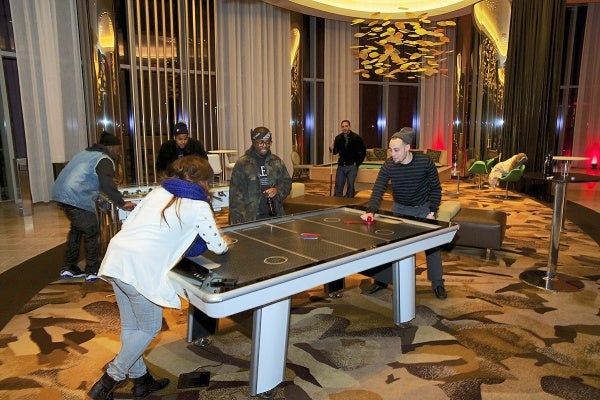 <p><p>Air hockey time in the Revel casino. (Bas Slabbers/for NewsWorks)</p></p>
