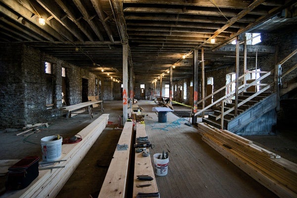 <p><p>The first floor in its current state. (Bas Slabbers/for NewsWorks)</p></p>

