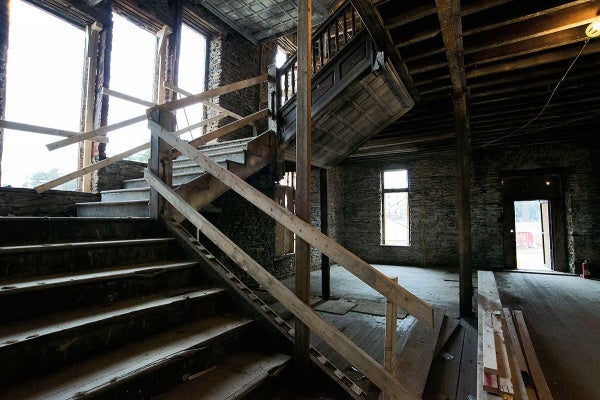 <p><p>A view of the main staircase on the first floor. (Bas Slabbers/for NewsWorks)</p></p>
