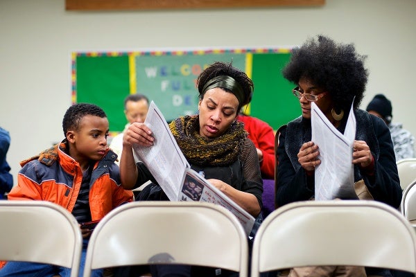 <p><p>To celebrate the 150th birthday of writer, suffragette and activist Ida B. Wells, Moonstone Arts Center hosted a film screening at a Germantown library branch on Tuesday night. (Bas Slabbers/for NewsWorks)</p></p>
