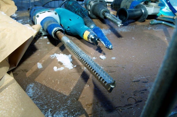 <p><p>Ice carving tools briefly at rest. (Bas Slabbers/for NewsWorks)</p></p>
