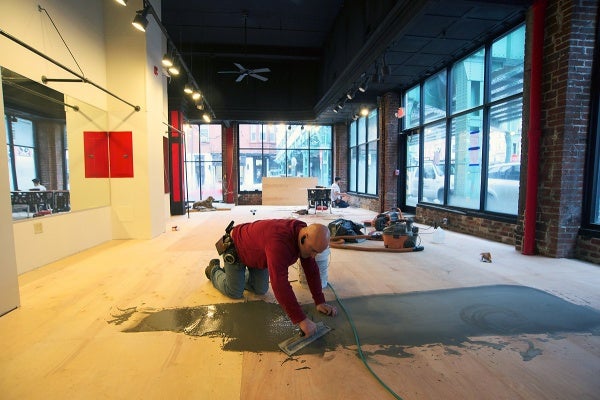 <p><p>The first floor space will be transformed into a fitness and training studio. (Bas Slabbers/for NewsWorks)</p></p>

