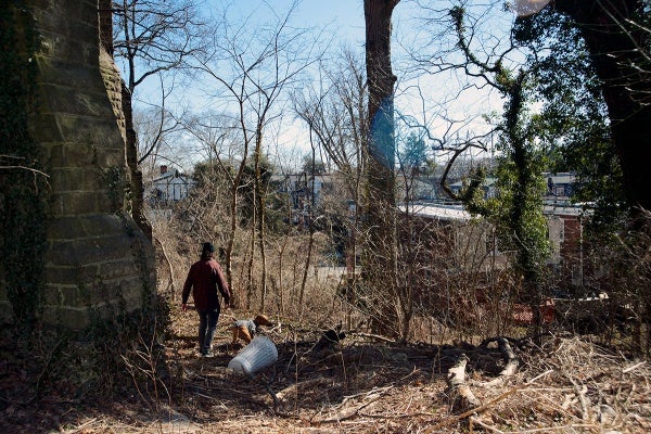 <p><p>A neighbor uses the property to walk his dog. (Bas Slabbers/for NewsWorks)</p></p>
