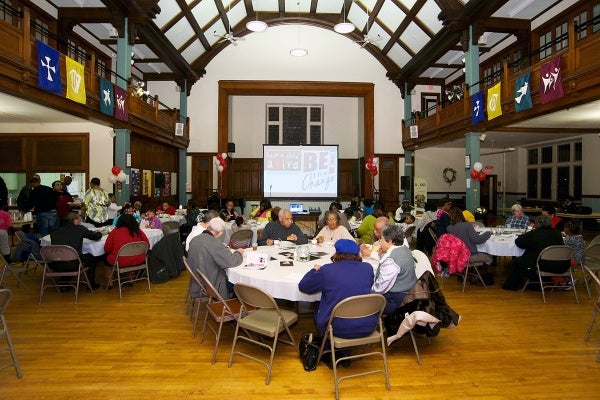 <p><p>Attendees at Saturday night's charity event at First Presbyterian Church of Germantown. (Bas Slabbers/for NewsWorks)</p></p>
